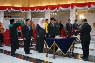 Lantik 3 Kepala OPD, Ini Pesan Pj Gubri SF Hariyanto