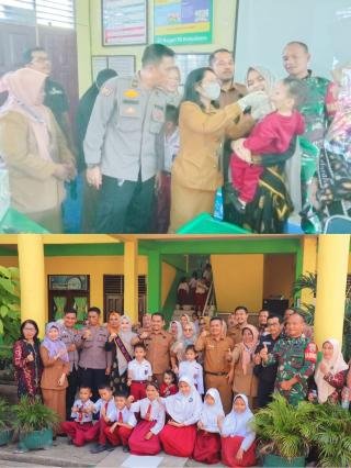 Camat Bari Resmi Canangkan PIN Polio di Tenayan Raya, Ini Jumlah Sasaran Hari PertamaÂ 