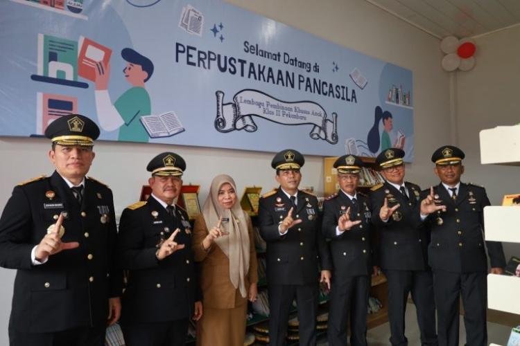 Dispusip dan LPKA Pekanbaru Resmikan Perpustakaan Bagi Warga Binaan