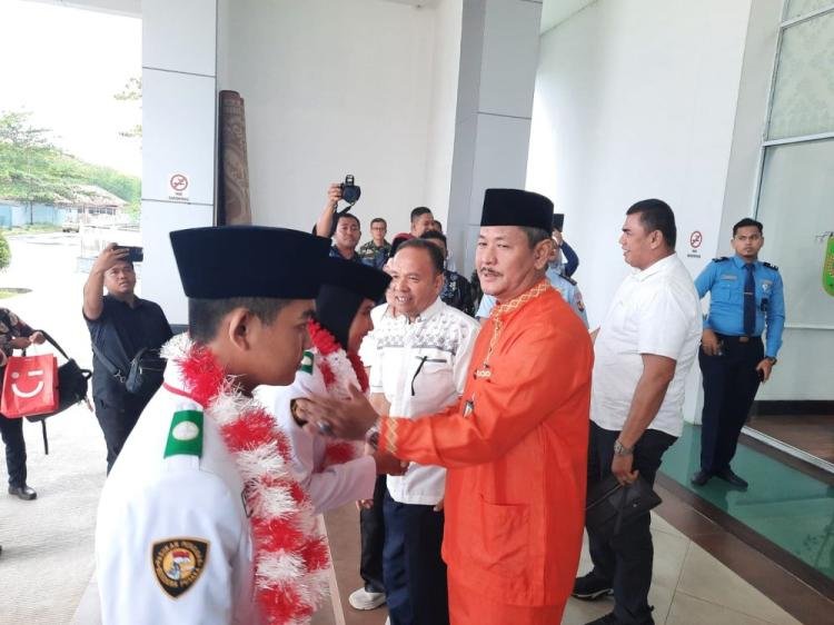 Pemprov Riau Sambut Kepulangan Anggota Paskibraka Nasional Asal Riau 2024