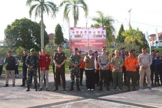 Bupati Rezita Pimpin Apel Bersama TNI-Polri demi Cegah Kebakaran Lahan