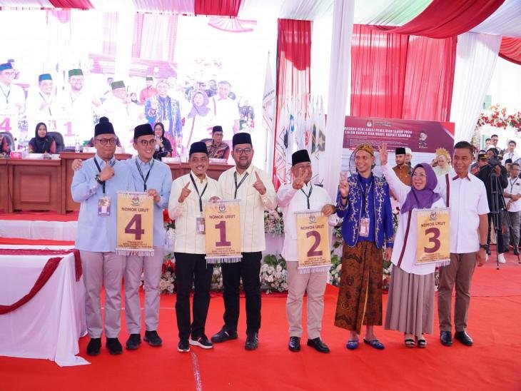 Ini Daftar Nomor Urut Calon Bupati Kampar Periode 2024-2029