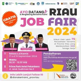 Ada 3.000 Lowongan Kerja di Riau Job Fair 2024, Berikut Daftar Perusahaannya