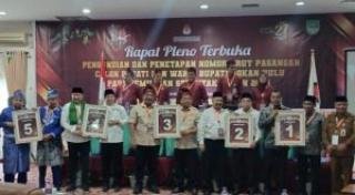 Lima Pasangan Calon Bupati Rokan Hulu Sudah Punya Nomor Urut, Ini Rinciannya