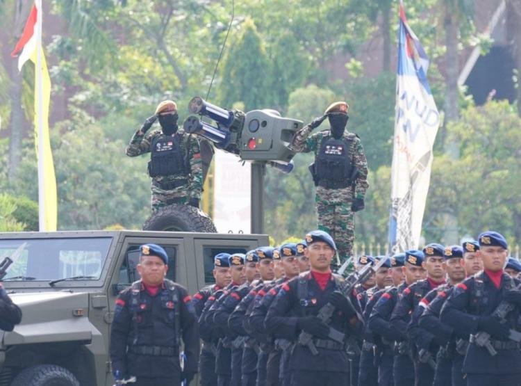 HUT Ke-79 TNI di Pekanbaru: TNI Selalu Menjaga Kedaulatan Bangsa dan Melindungi Keutuhan NKRI