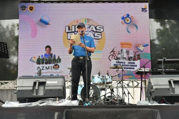 Tekan Lakalantas, Plh Sekdaprov Riau Kampanyekan Tertib Berkendara