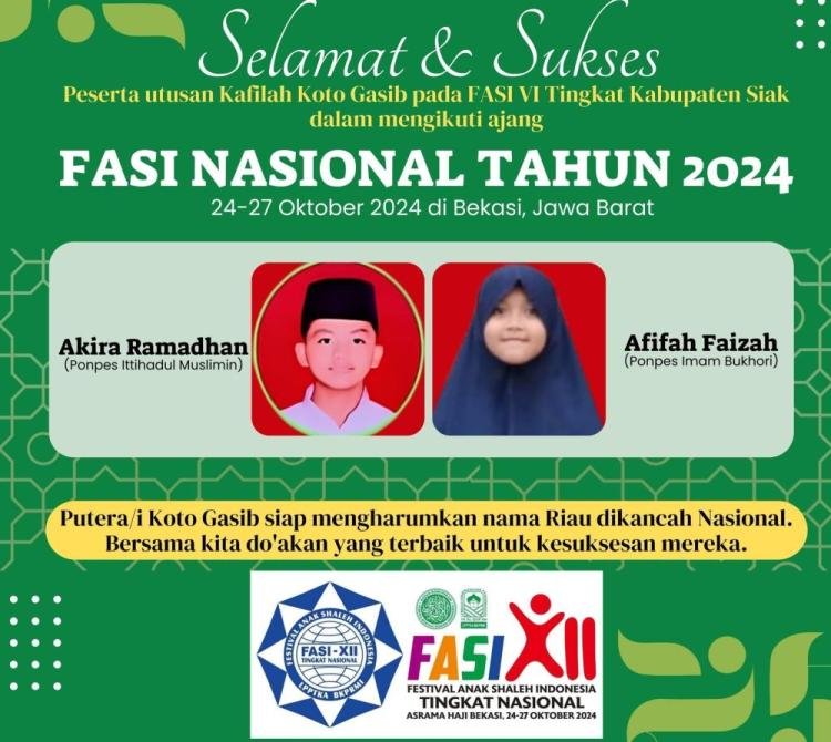 Santri Pondok Pesantren Ittihadul Muslimin Siak Akan Wakili Riau di FASI Tingkat Nasional