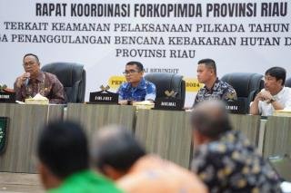 Pj Gubri Rakor Bersama Forkopimda, Bahas Isu Stragis dan Pilkada