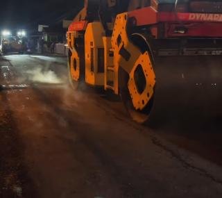 Dinas PUPR Pekanbaru Overlay Jalan Sakuntala, Masyarakat Diimbau Mengawasi