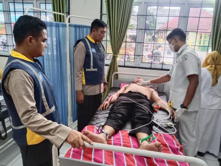 Sebelum Pelaksanaan Pengamanan TPS, Polres Inhu Cek Kesehatan Personel