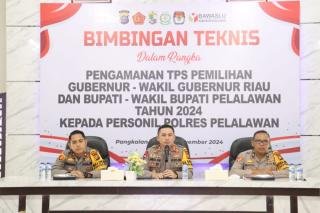 Polres Pelalawan Tingkatkan Kemampuan Personel dalam Pengamanan TPS Pilkada 2024