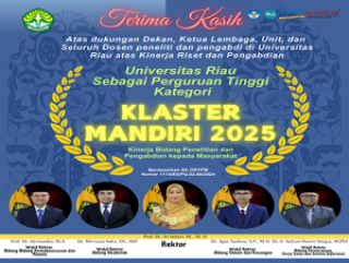 Prestasi Nasional, UNRI Masuk Klaster Mandiri Perguruan Tinggi 2025