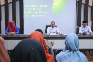 Plh Sekda Pekanbaru Pimpin Rapat Persiapan Pawai Takbir Idulfitri 1446 H