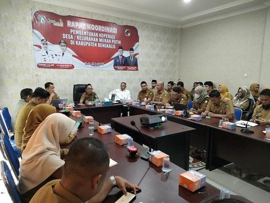 Bupati Bengkalis Buka Rakor Pembentukan Koperasi Desa/Kelurahan Merah Putih