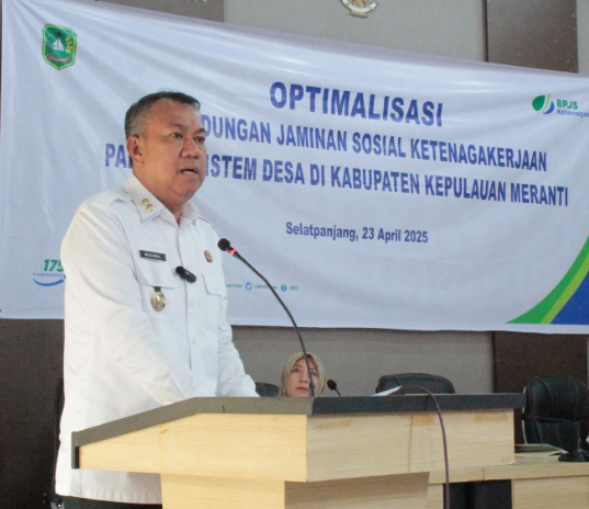 Pemkab Kepulauan Meranti Dukung Program Jaminan Sosial Ketenagakerjaan Bagi Perangkat Desa