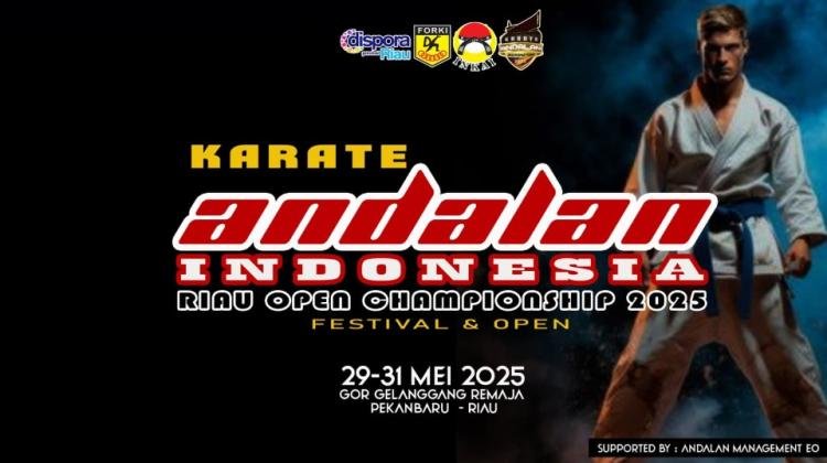 Ribuan Karateka akan Ramaikan Event Karate Andalan Indonesia Riau Open Championship 2025