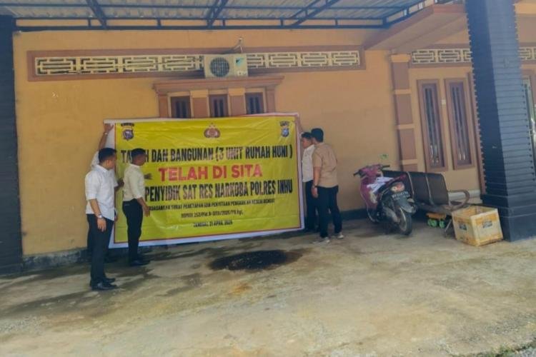 Polres Indragiri Hulu Sita Aset Mewah Bandar Narkoba