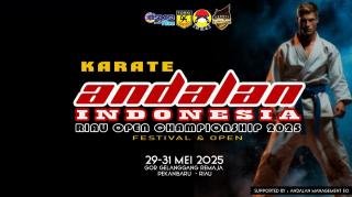 Ribuan Karateka akan Ramaikan Event Karate Andalan Indonesia Riau Open Championship 2025