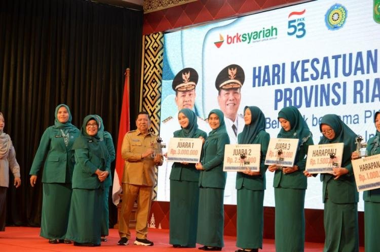 TP-PKK Kabupaten Pelalawan Raih Juara I Lomba Vlog HKG PKK ke-53 Tingkat Provinsi Riau