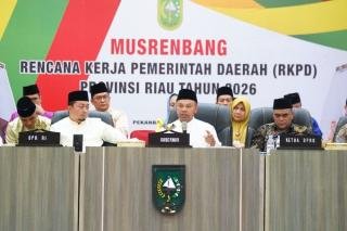 Empat Prioritas RKPD 2026, Pemprov Riau Pacu Transformasi Sosial hingga Infrastruktur
