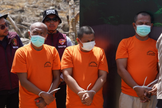 Satgas PPH Polda Riau Tangkap Empat Perambah Hutan Lindung di Kampar
