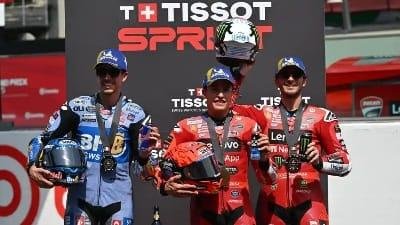Hasil Sprint Race MotoGP Italia 2025; Marc Marquez Menang Dikandang Pembalap Italia