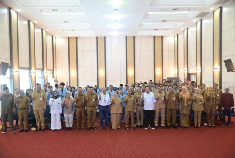 UNRI Lepas 108 Mahasiswa Kukerta Tematik Literasi di Kabupaten Bengkalis