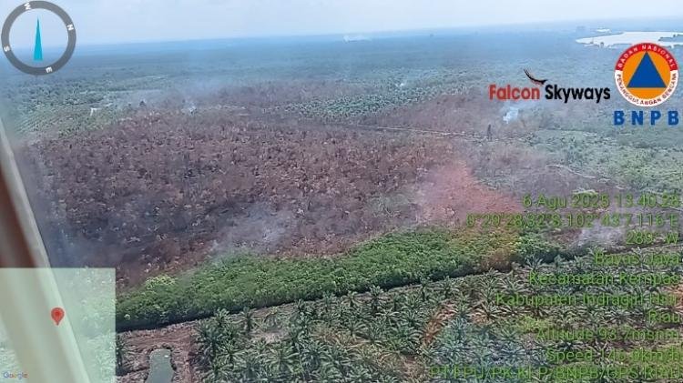 Bupati Instruksikan BPBD Koordinasi dengan BNPB Padamkan Karhutla dengan Water Booming di Pekan Tua