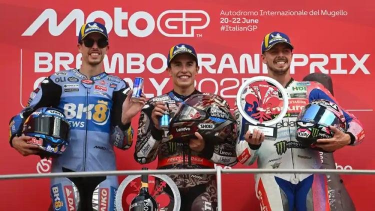 Hasil Race MotoGP Italia 2025; Marc Marquez Podium Satu, Tundukkan Semua Pembalap Italia
