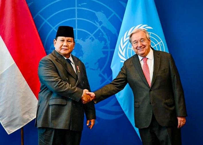 Bertemu Sekjen PBB, Prabowo Tekankan Solidaritas Global untuk Perdamaian