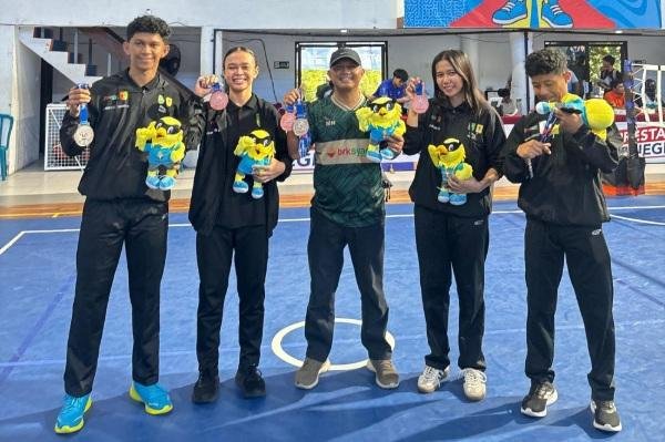 Dua Srikandi Riau Jadi Penentu Medali di Cabor Sepak Takraw Putri POMNAS