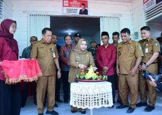Bupati Kasmarni Resmikan Kopdes Merah Putih Desa Bantan Tengah