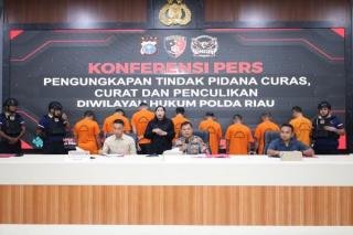 Tim RAGA Polda Riau Bekuk Jaringan Pembobol Minimarket dan Pelaku Penculikan di Tol Pekanbaru-Dumai