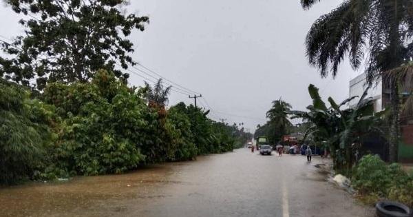 Banjir Rendam Dua Desa di Kemuning Inhil, 243 KK Terdampak
