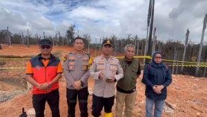Polisi Olah TKP Kebakaran Pipa Gas di Inhil, Enam Warga Luka Berat dan Sejumlah Kendaraan Rusak