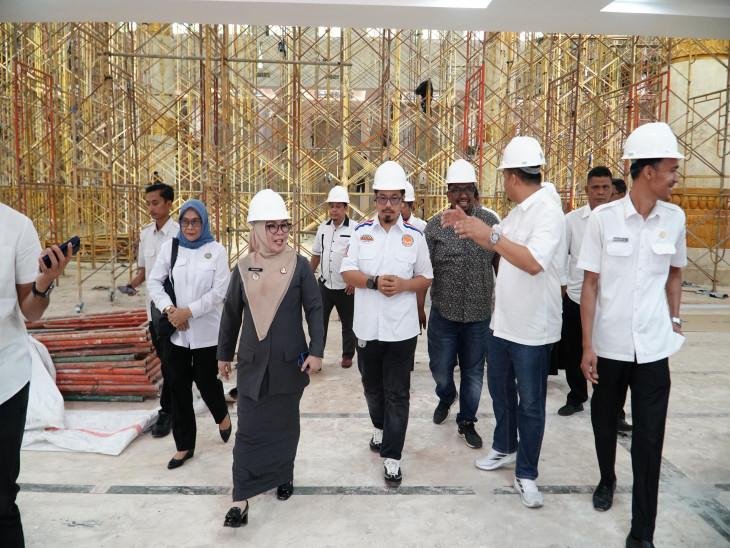 Wakil Bupati Kampar Tinjau Renovasi Masjid Islamic Center, Target Rampung Jelang Ramadhan