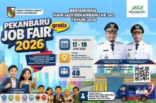 Pekanbaru Job Fair 2026 Dibuka, Pencari Kerja Bisa Daftar Lamaran Secara Online