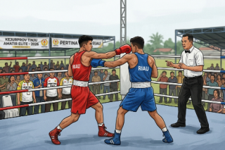 Kejurprov Tinju Amatir Elite Digelar di Bangkinang, Jadi Ajang Seleksi PON Beladiri