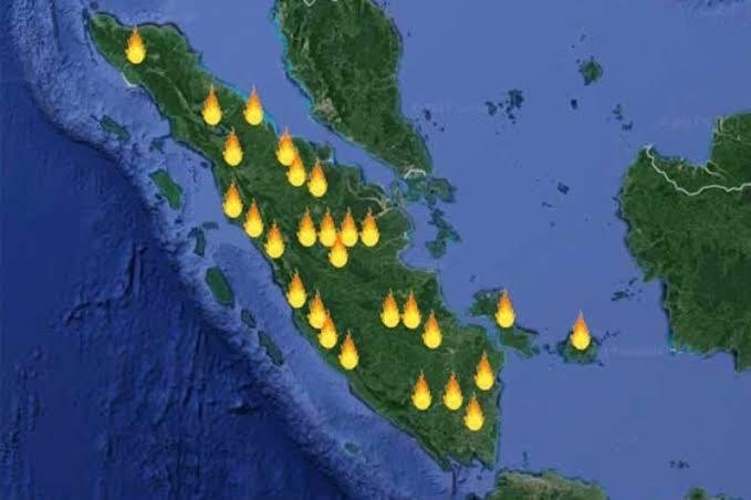 BMKG Catat Hotspot Sumatera Masih 1.685 Titik, Sumsel Sumbang 1.204, Riau 3