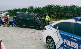 Kecelakaan Maut Tol Bangkinang KM 25+250 A Menelan Dua Korban Jiwa